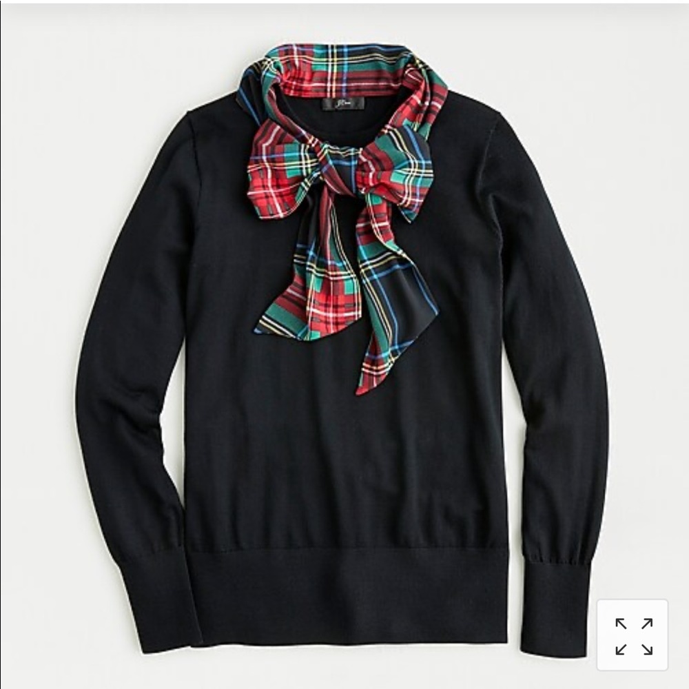 J.Crew tie neck sweater
